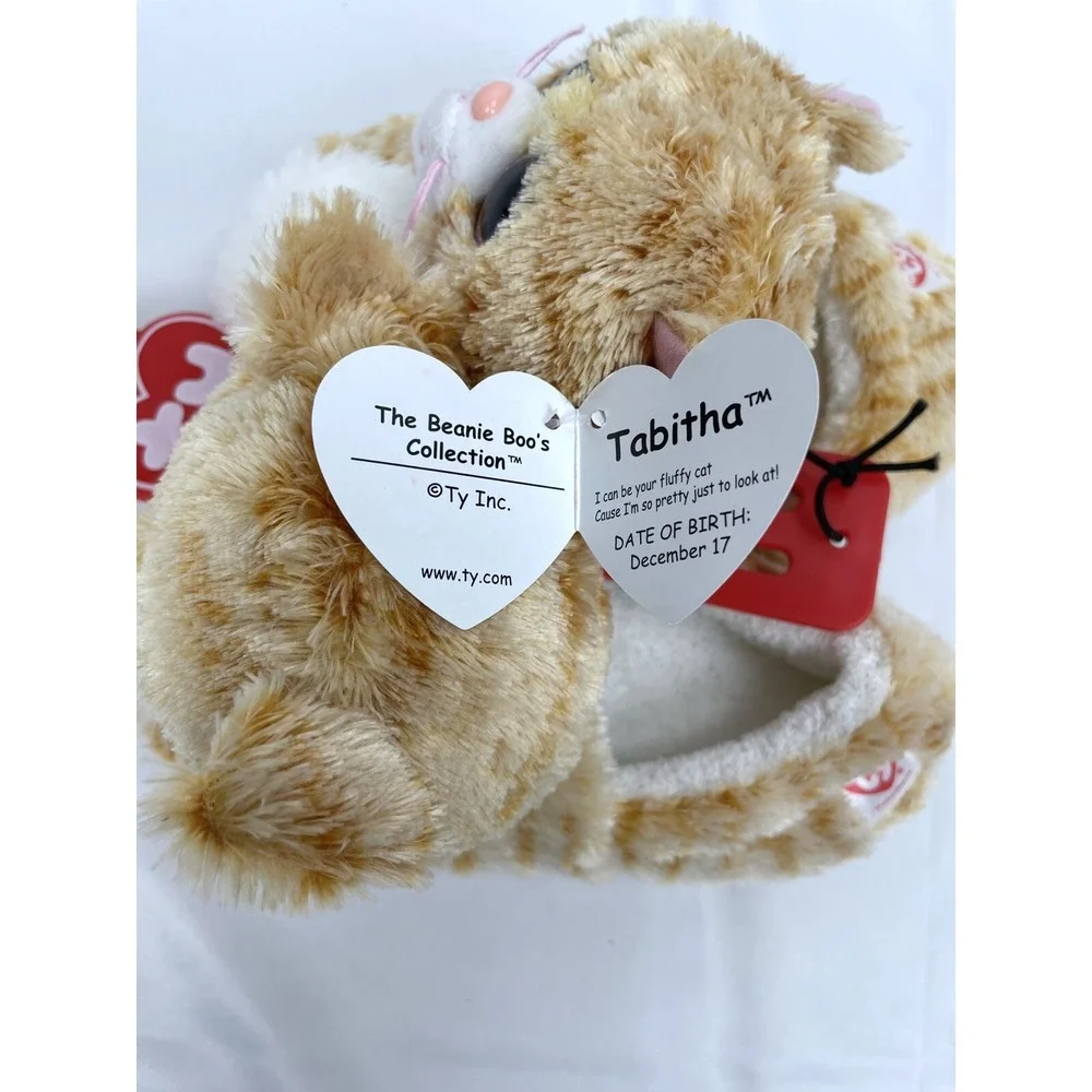 TY Beanie Boos Cat Tabitha Slippers Girl Child Size Small 10-11